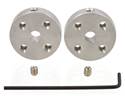 Thumbnail image for Pololu Universal Aluminum Mounting Hub for 4mm Shaft M3 Holes (2 Pack)